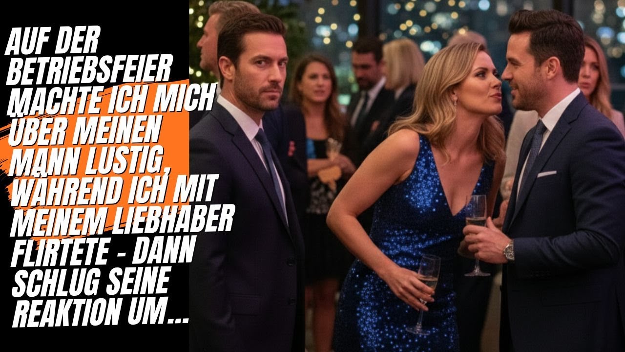Ich habe meinen Mann beim Flirten auf der Bürofeier verspottet – seine Reaktion hat mich schockiert.