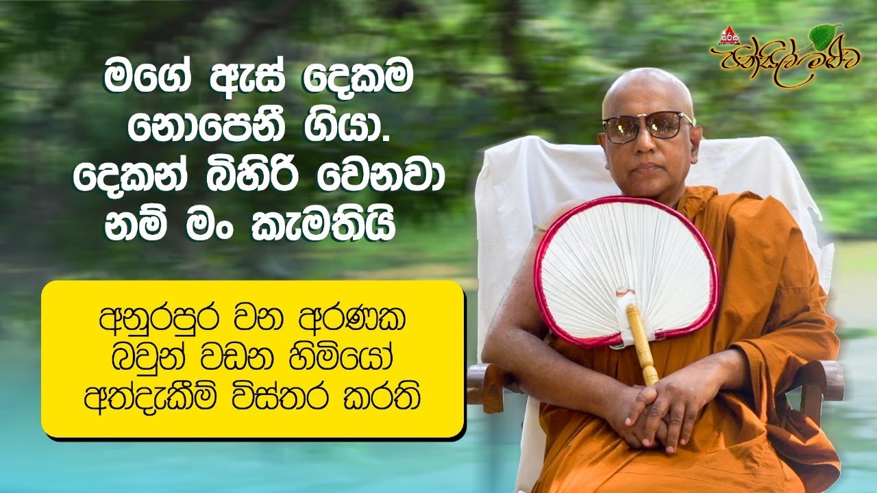 මගේ ඇස් දෙකම නොපෙනී ගියා | පූජ්‍ය පිටිගල ගුණරතන ස්වාමීන්වහන්සේ | Pansil Maluwa | #darmadeshana