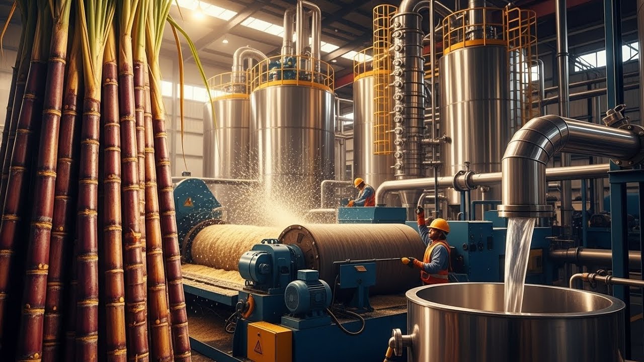 Inside the Sugarcane Ethanol Plant - How Billion-Dollar Biofuel Is Made (Industry Secrets)