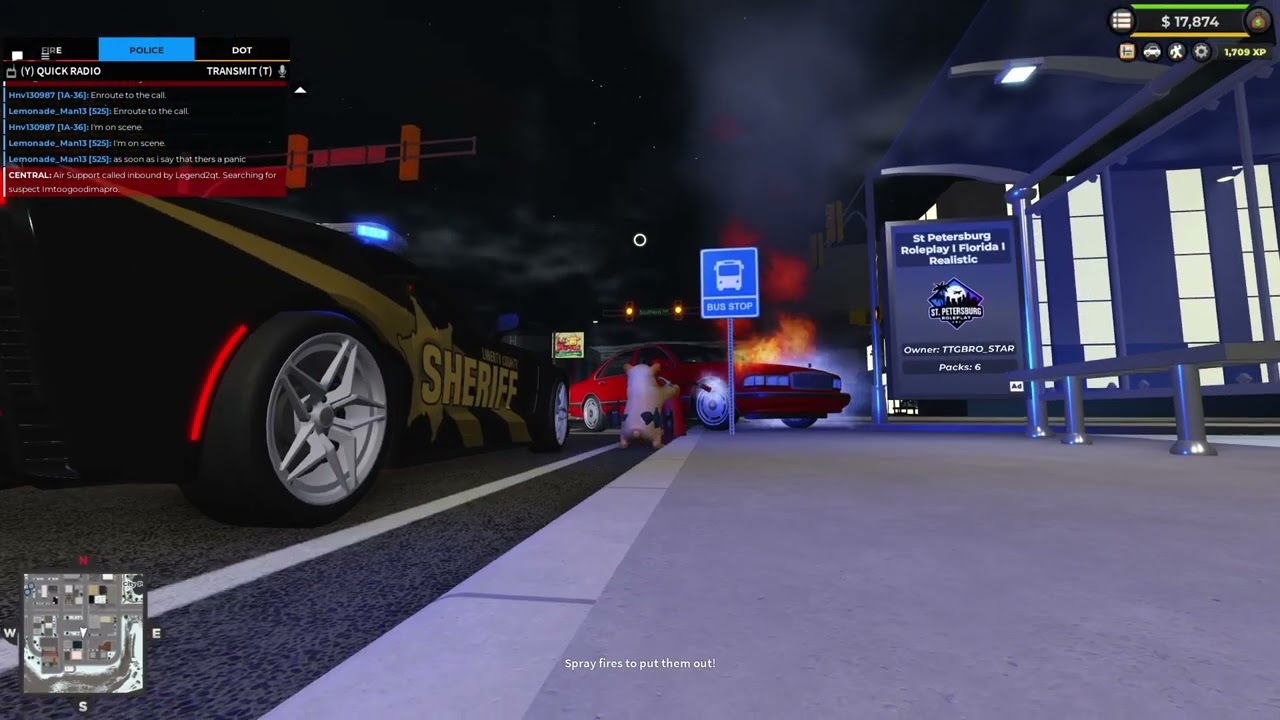 Playing roblox erlc