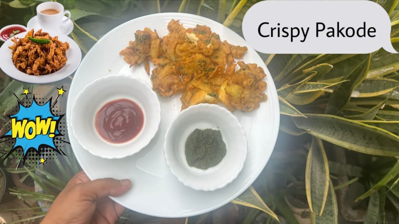 Tasty pakode barish k mausam mein😋😋#youtuber #food #recipe 