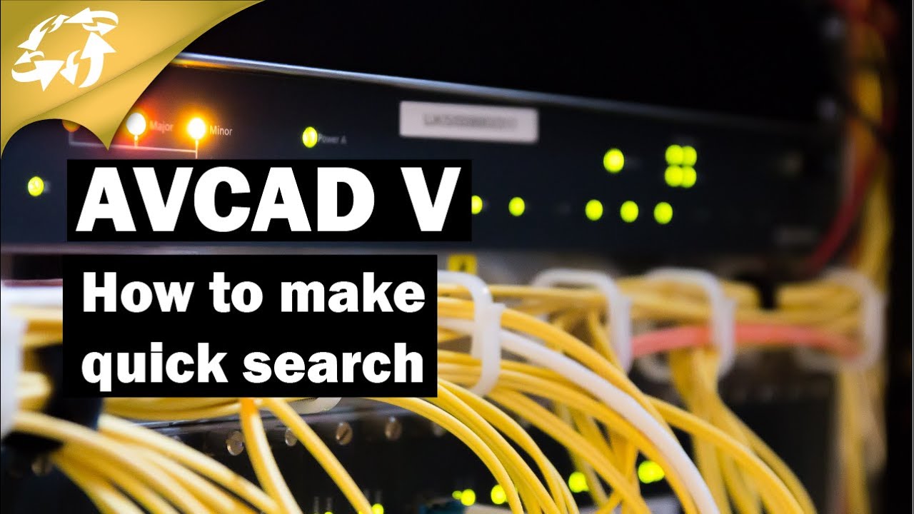 AVCAD V - AVCAD for Microsoft Visio - How to make quick search
