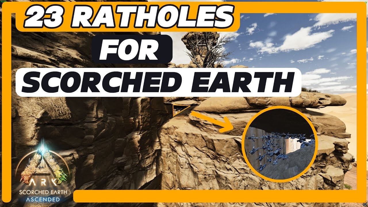 New UnKnown 23 RATHOLES on Scorched Earth | ARK Survival Ascended