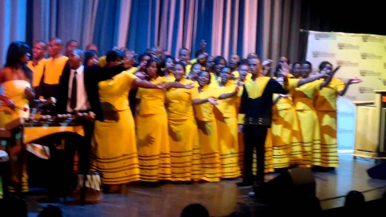 UFH  choir at the grand opening of  Graham's  town National arts festival