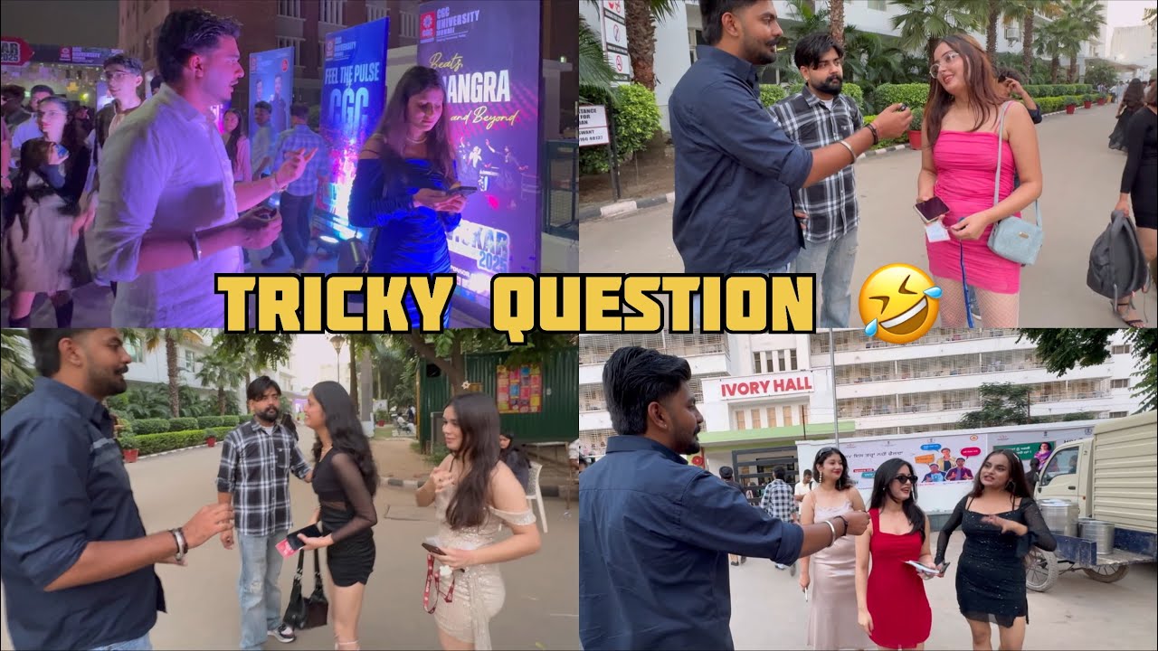😹 Tricky question 🤯 | CGC UNIVERSITY MOHALI | Funny vlog | Viral hood #chandigarhuniversity 