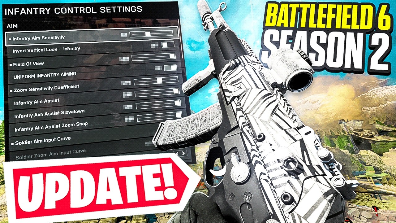 *НОВИНКА* ЛУЧШИЕ НАСТРОЙКИ ДЛЯ ИСПОЛЬЗОВАНИЯ В 2 СЕЗОНЕ BATTLEFIELD 6! 🎮 (Лучшие настройки контро...