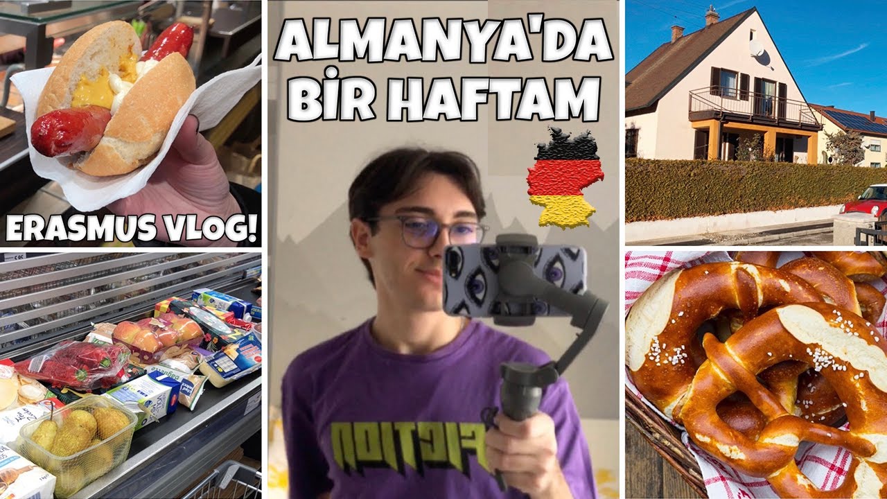 ALMANYA HAFTALIK VLOG! Fiyatlar, yaşam, Münih, Frankfurt, Augsburg gezisi #ErasmusVlog #Almanya 🇩🇪