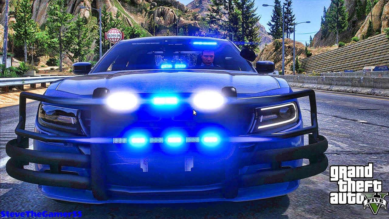 Playing GTA 5 As A POLICE OFFICER Highway Patrol|| GSP|| GTA 5 Mod| 4K