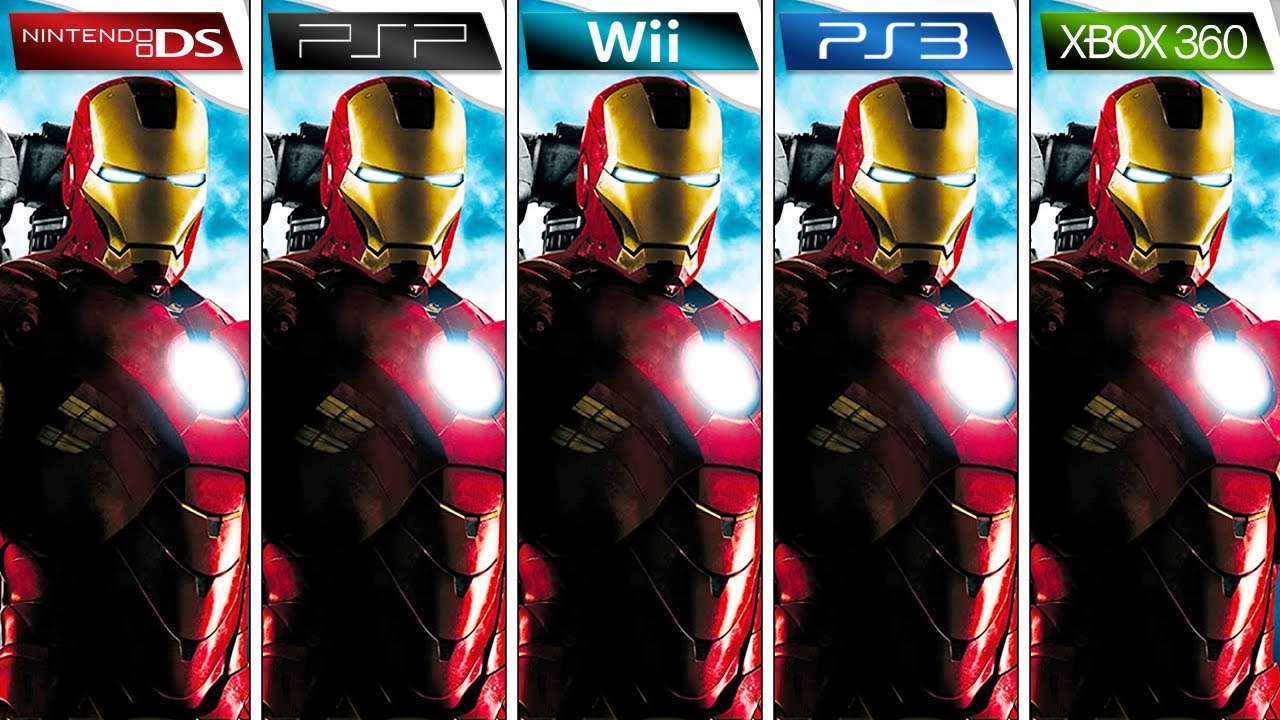 Iron Man 2 | PSP vs Wii vs PS3 vs Xbox 360 vs Nintendo DS | Graphics Comparison