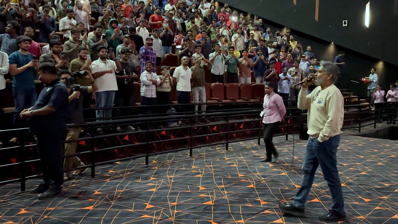 Director SS Rajamouli Addressing Audience at Prasads PCX Screen |  #baahubalitheepic
