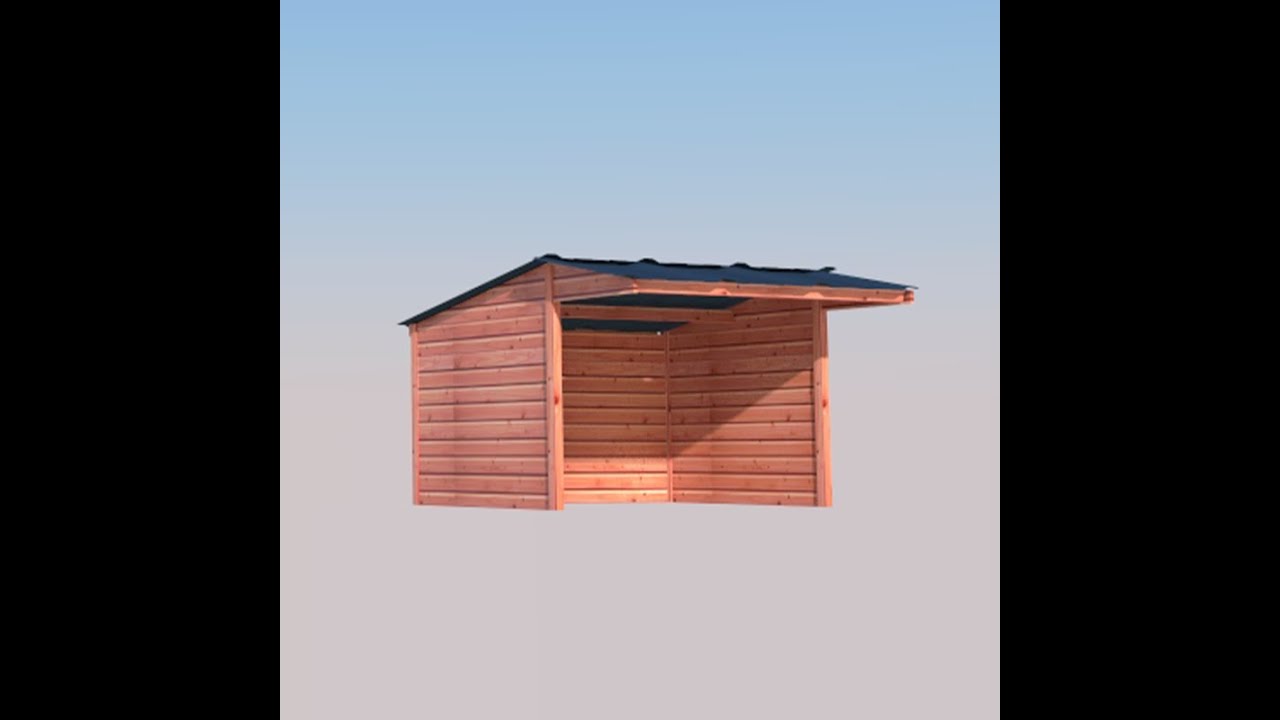 L.C.I. CHEVAL - Montage abris 4×3 – poteaux bois