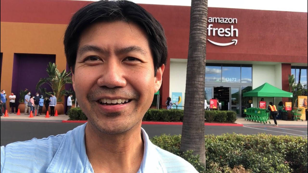 Inside the Amazon Fresh Store in Irvine, CA