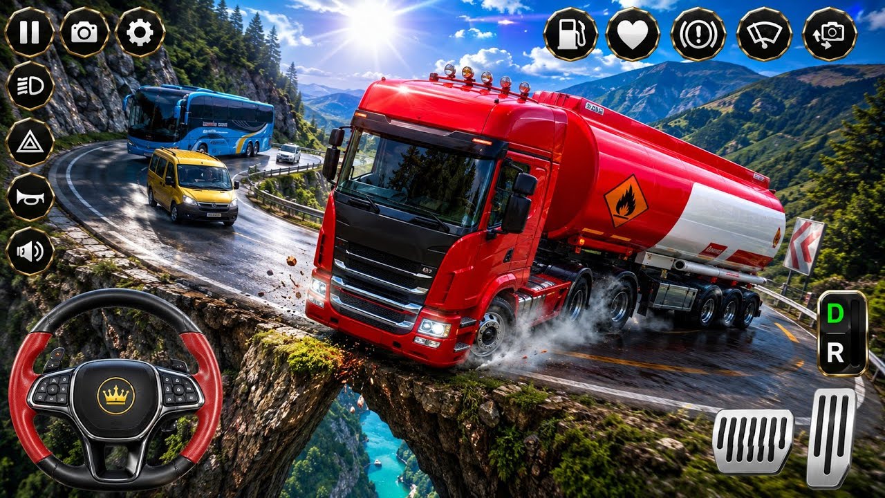Tangki truk pertamina | bus simulator Indonesia | android gameplay 