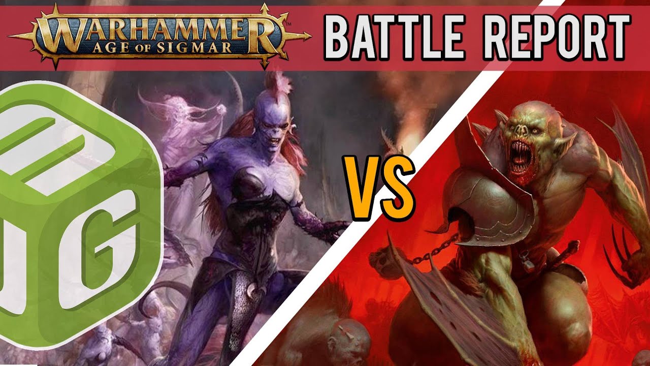 Hedonites of Slaanesh vs Flesh Eater Courts Age of Sigmar 3rd Edition Battle Report Ep 69