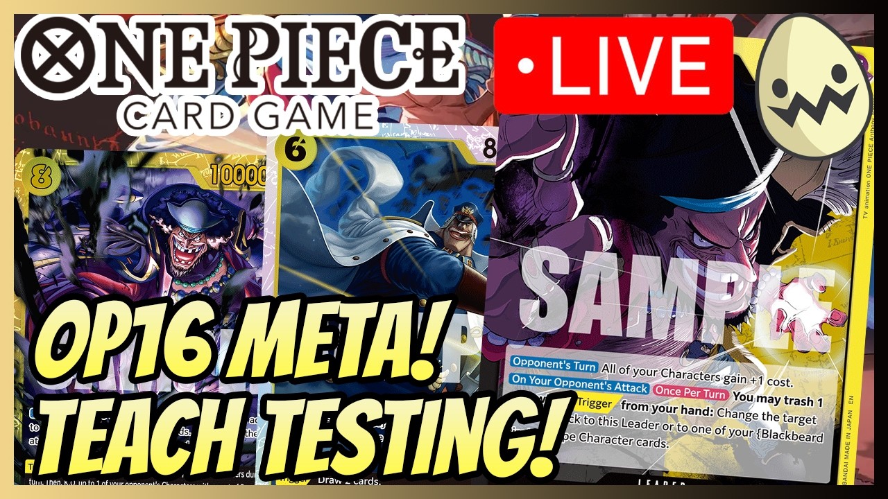 One Piece Card Game: OP16 Teach Ranked Games and Testing!