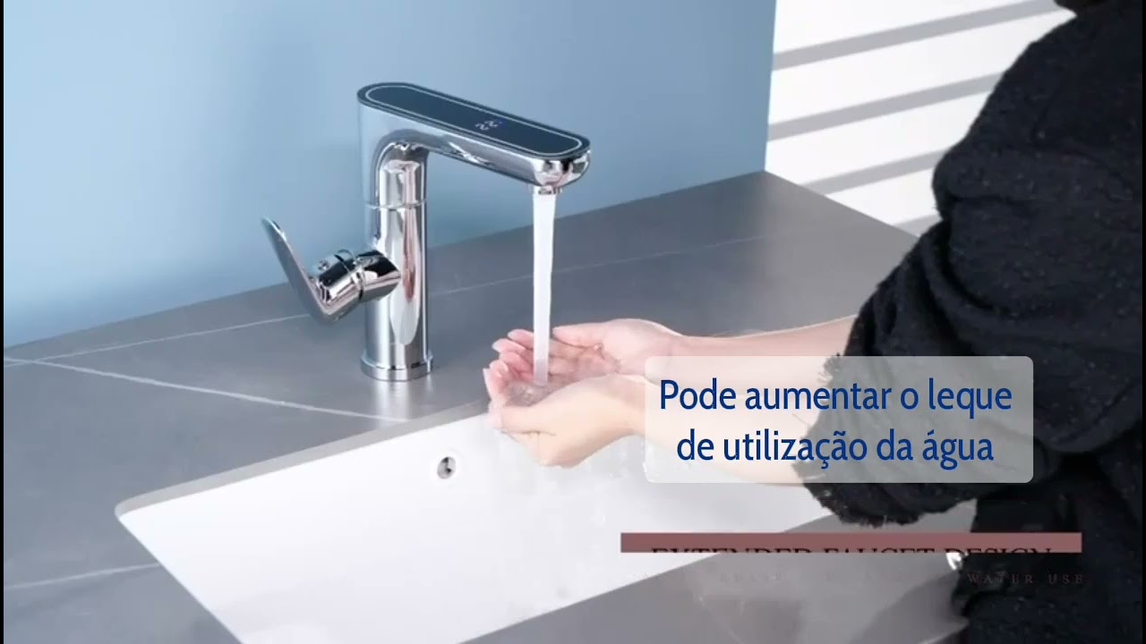 Experimente inova&ccedil;&atilde;o e praticidade com a Torneira Basin: rota&ccedil;&atilde;o 360&deg;.