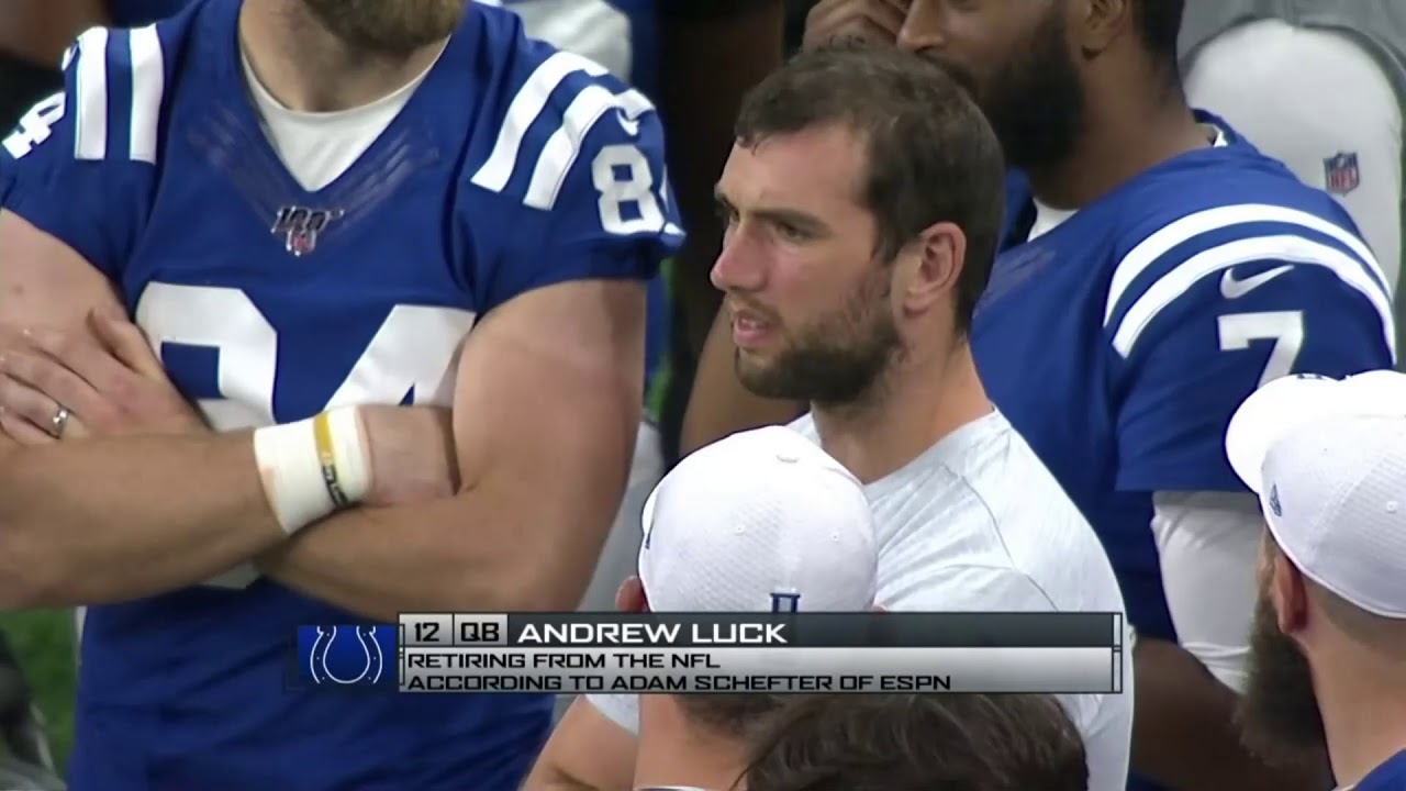 Andrew Luck on Sideline as Retirement News Breaks