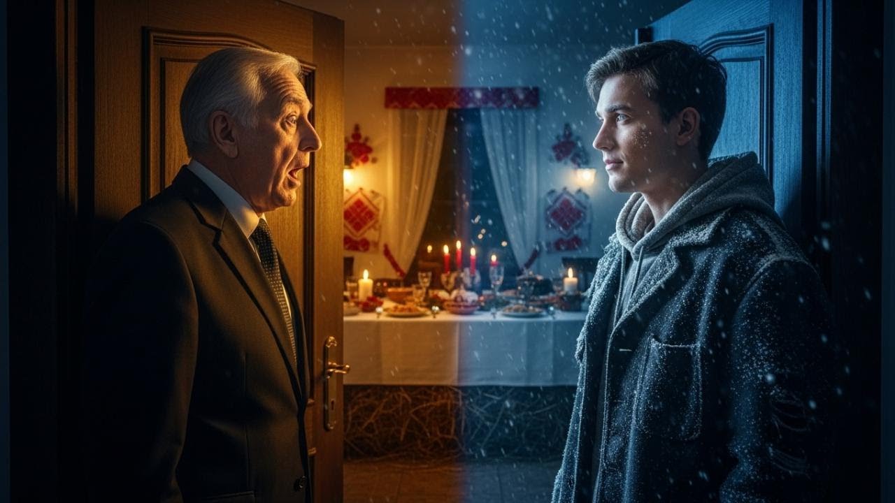 W Noc Wigilijną do bogacza zapukał Anioł w podartej kurtce… | Wzruszająca Opowieść o Przebaczeniu