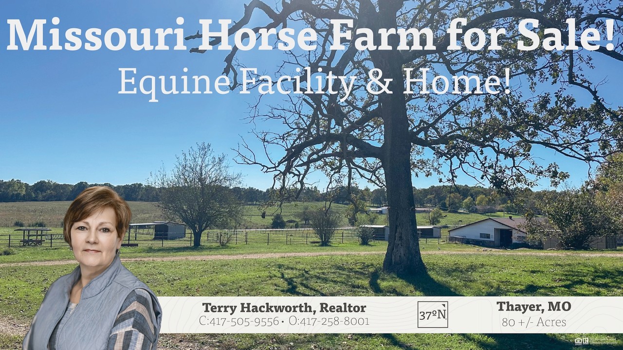 🏡🌾80 +/- Acre Missouri Horse Farm for Sale | Equine Facility & Ranch with Home!