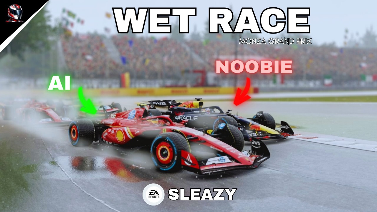 When a NOOBIE Tries A WET RACE for the First Time!! | MONZA GP