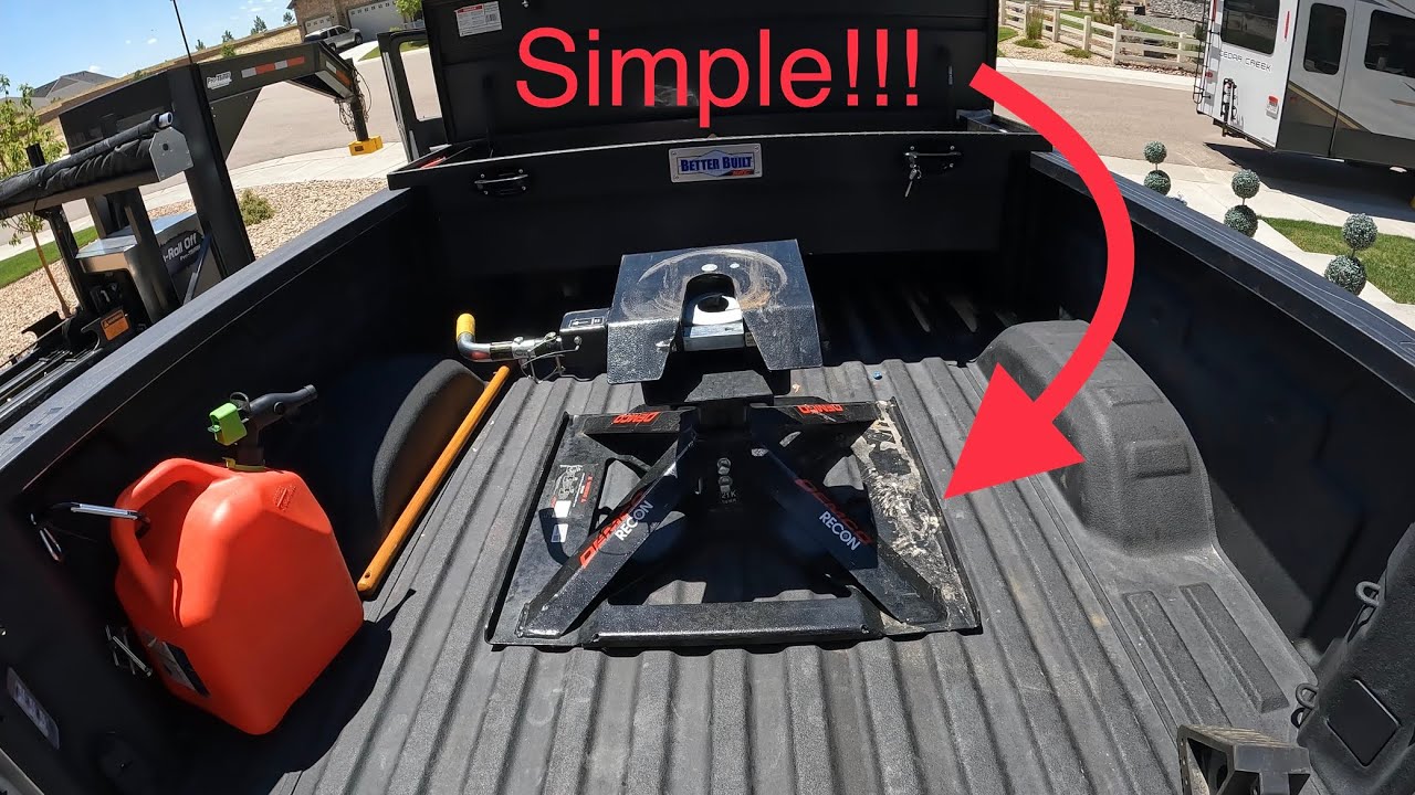 DEMCO RECON 5th wheel to gooseneck conversion hitch install