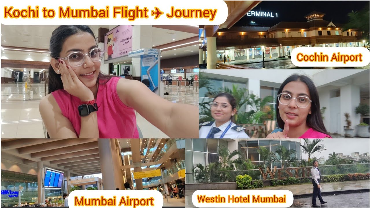 Kochi to Mumbai Flight Journey ✈️/ हम मुंबई पहुंच गए 😍 #youtube #airport #kerala #mumbai#travel#vlog