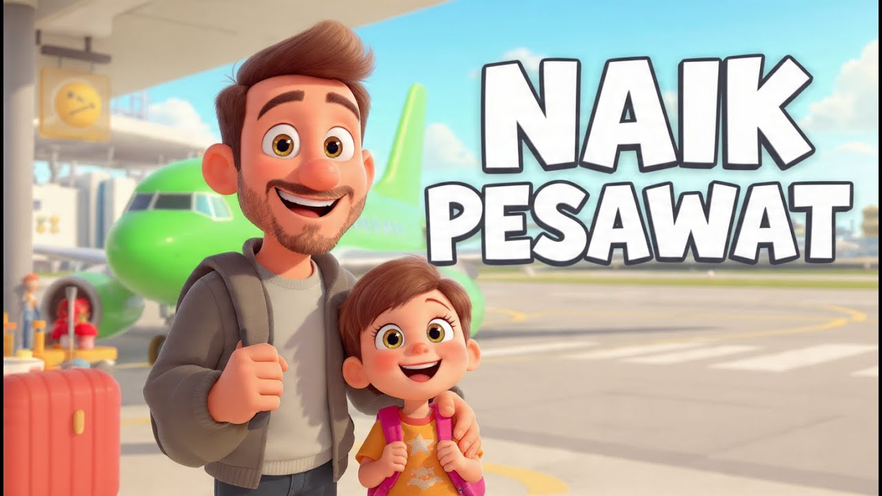✈️ Lagu Anak: Ikut Ayah Naik Pesawat, Petualangan di Langit Biru | Lagu Anak Indonesia