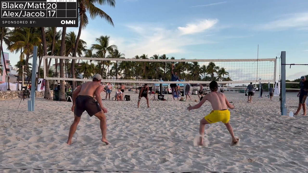 😌 Smoothest Beach Volleyball Match You’ll See | AVP Next Miami