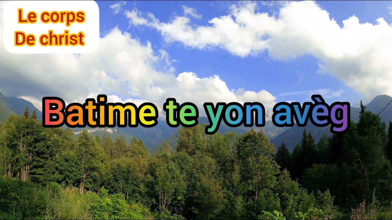 Batime te yon avèg, sr Angeline tap beni ak pèp Bondye a