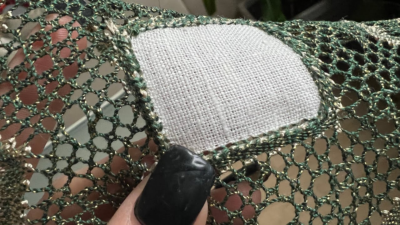 Como coser la tela a un pañuelo de encaje de bolillos - Raquel M Adsuar Bolillotuber