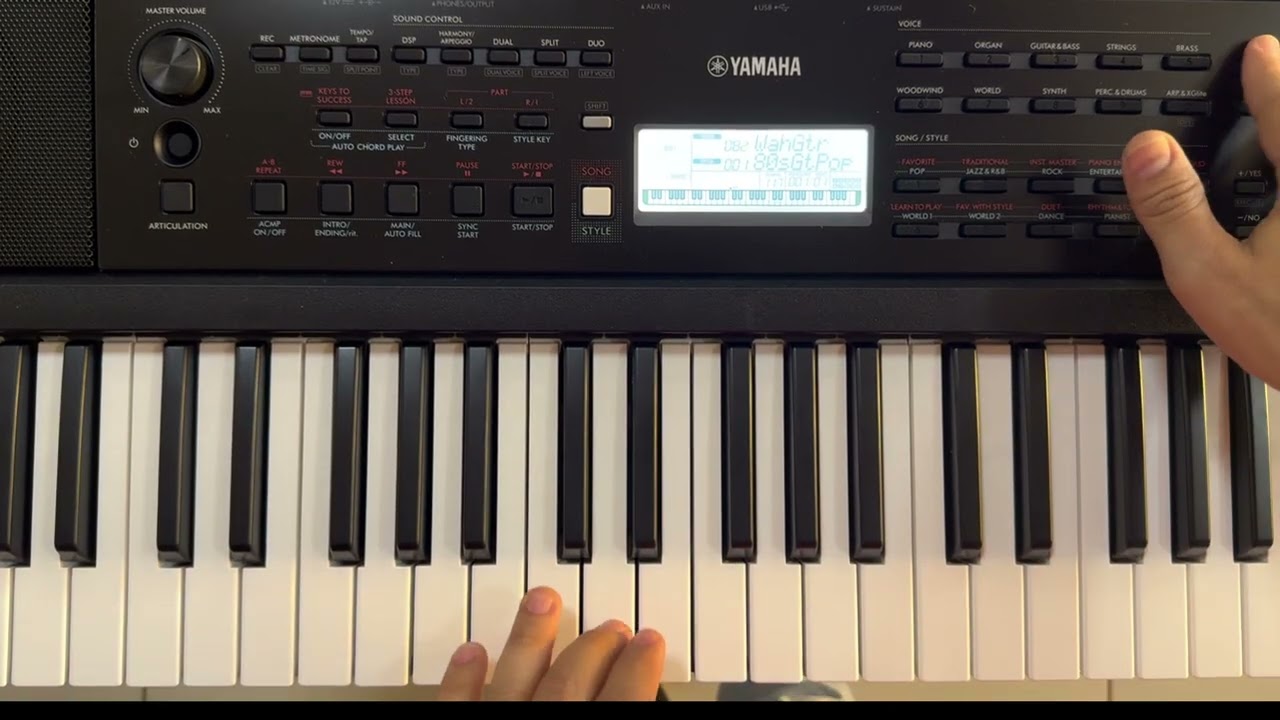 Teclado Yamaha PSR-e383 Demonstração Timbres - Maranata Music