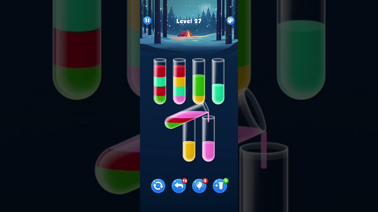 Water Sort Level 27 Walkthrough Solution Android/iOS