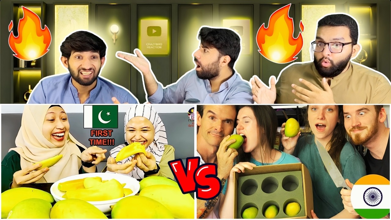 Foreigners Tried India 🇮🇳 vs Pakistan 🇵🇰 Mangoes! Which One Won Their Hearts? | Pakistani Reaction🔥