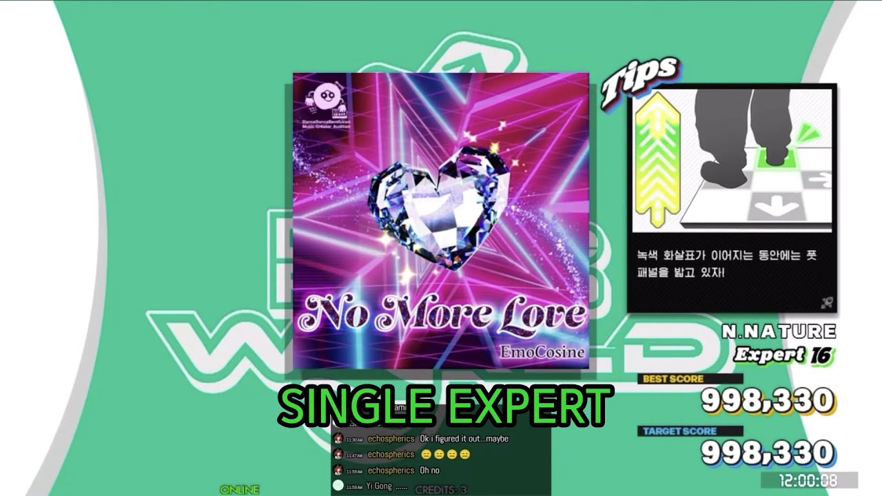 【DDR WORLD】 No More Love 【SP EXPERT】 999,620