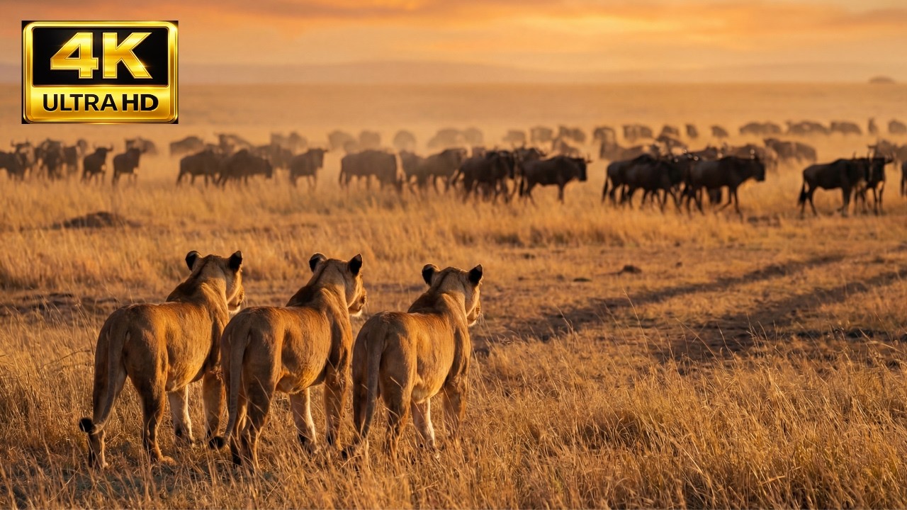 4K African Wildlife Film – Relaxing Nature Sounds for Sleep, Study & Stress Relief