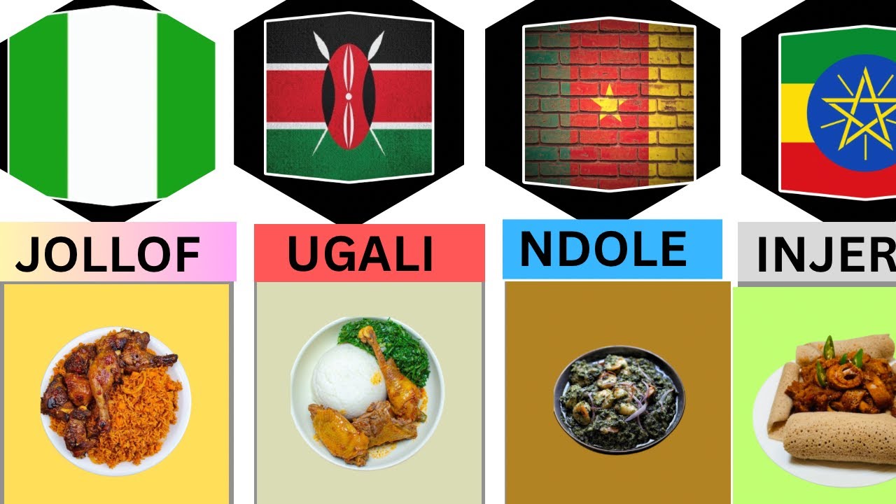 Traditional Food from Different AFRICAN COUNTRIES #africa #folktales #ghana #nigeria