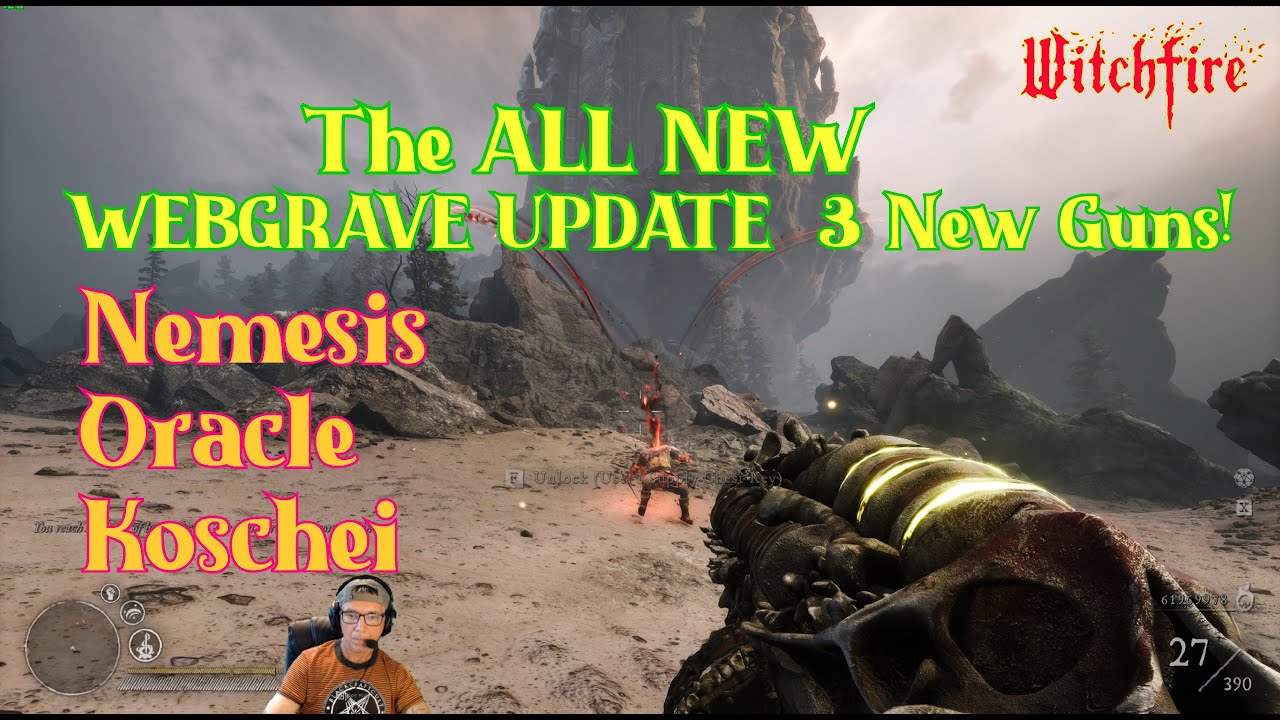 WITCHFIRE All new Webgrave update!  How to use all 3 NEW AMAZING GUNS!