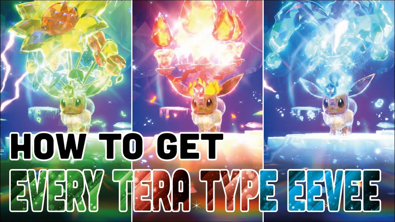 Catch all 18 Tera Types for Eevee Right Now
