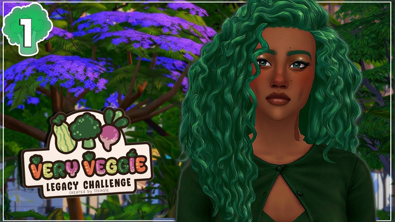 Starting Lilsimsie's Very Veggie Legacy Challenge! Knitting for Survival🌱 | The Sims 4| EP 1