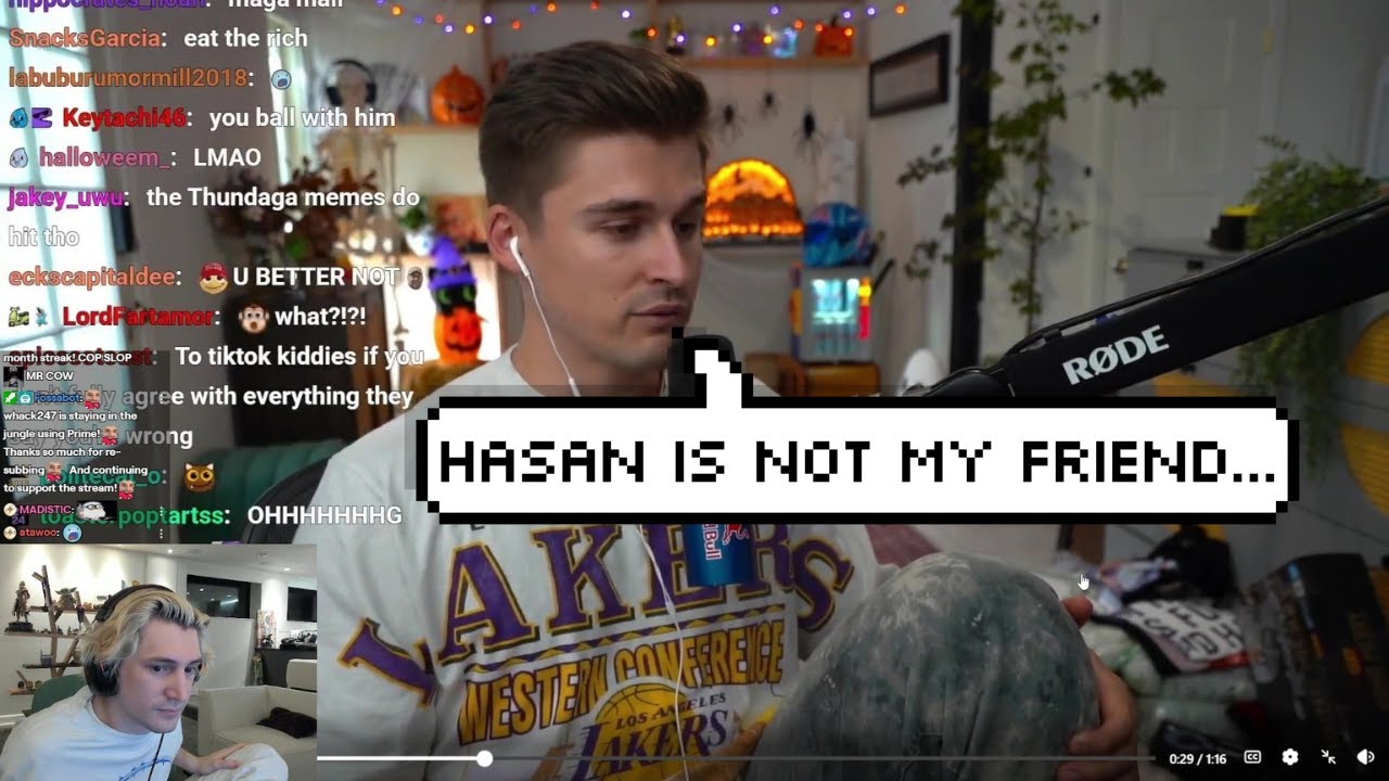 xQc отреагировал на заявления Людвига о том, что он не будет общаться с 95% стримеров после завер...