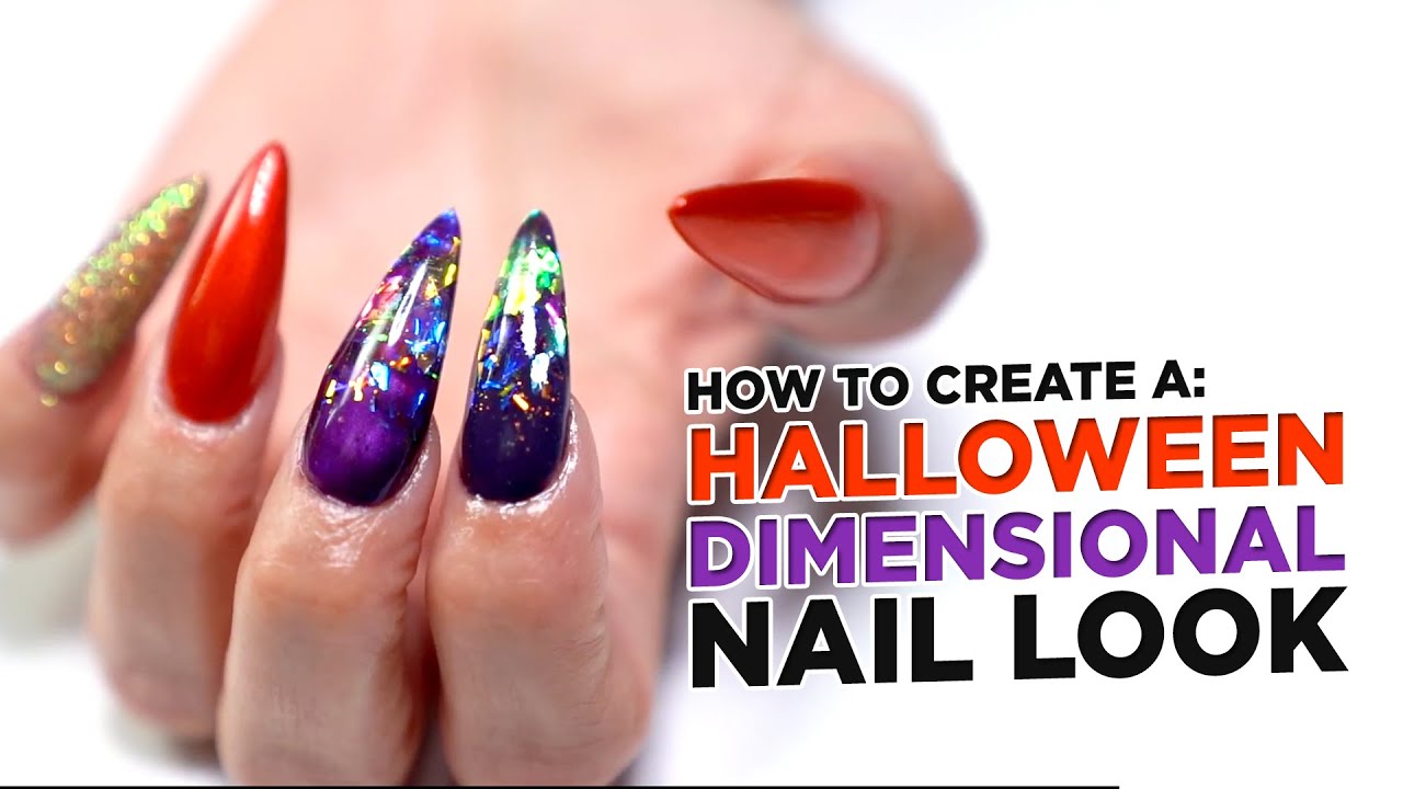 How to Create: Halloween Inspired Dimensional Nails | Full Gel Nail Set