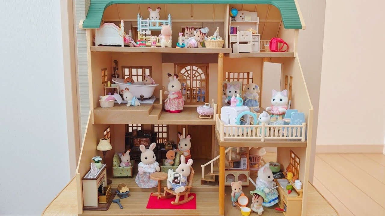 シルバニアファミリー 緑の丘のすてきなお家 シル活 sylvanianfamilies calicocritters 森林家族 ミニチュア