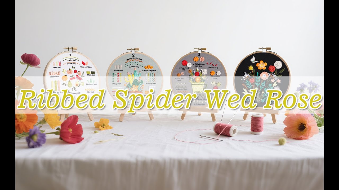 22 Ribbed Spider Wed Rose