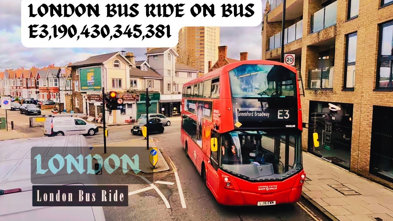 Sunny to Rainy: A Scenic Bus Ride Across London