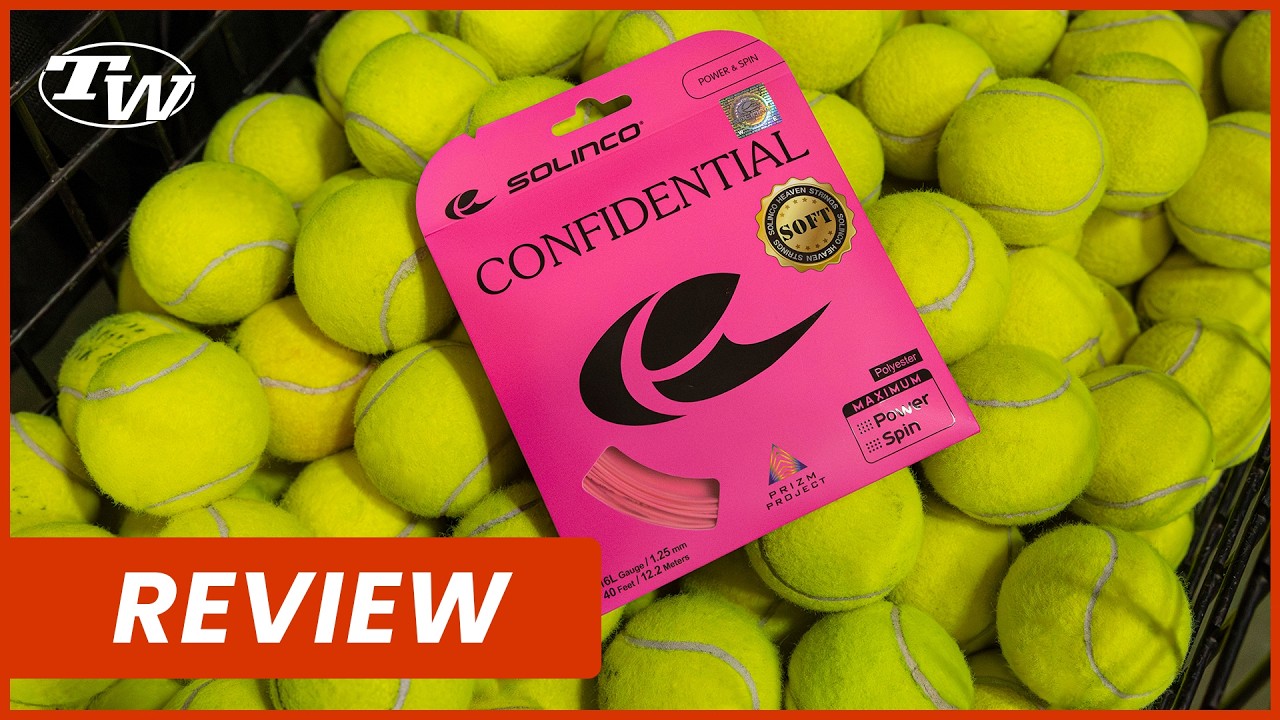 Обзор теннисных струн Solinco Confidential SOFT 💗Больше ощущений, тот же контроль? Не позволяйте ...