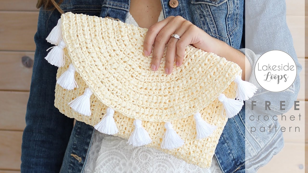 Evelyn Clutch FREE crochet pattern video tutorial