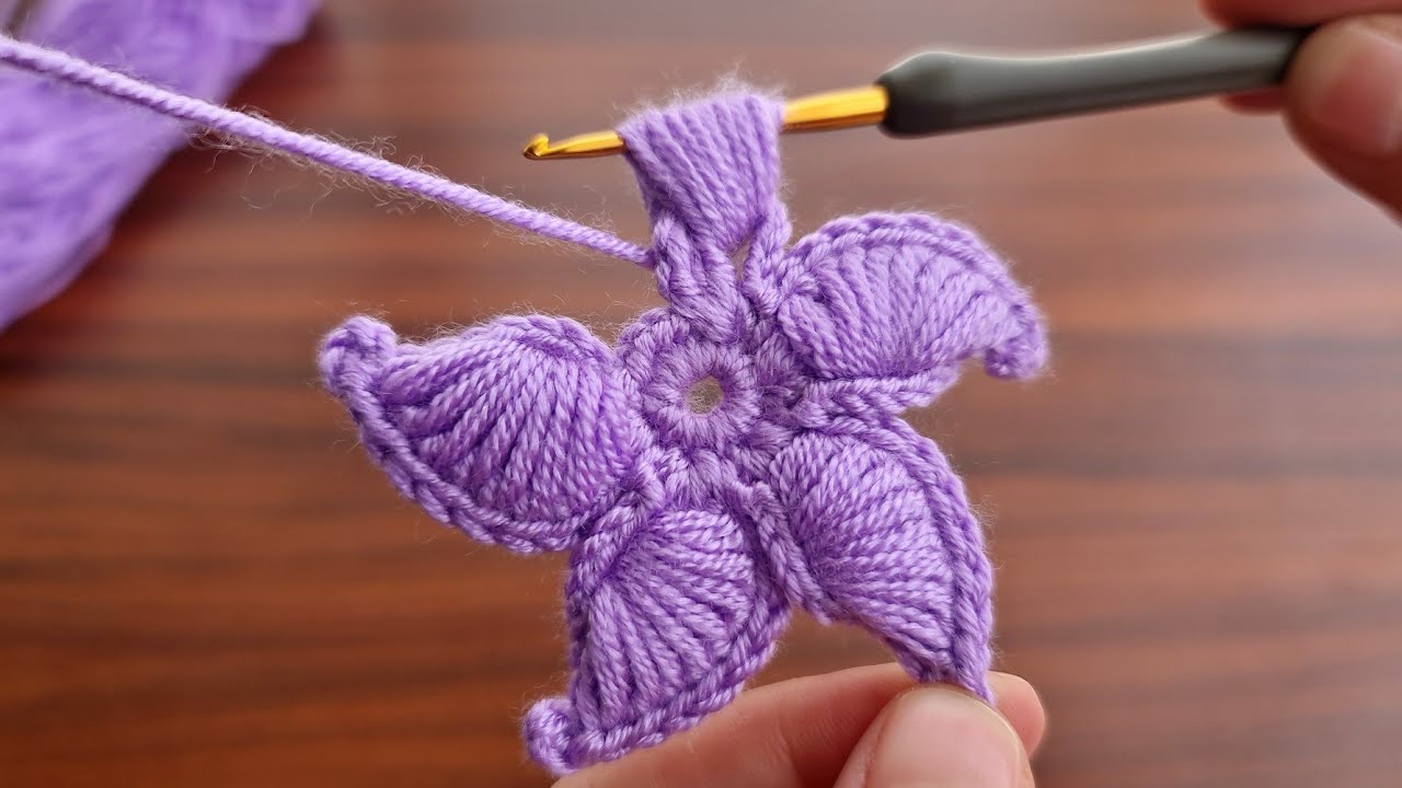 Super Easy Crochet Knitting Motif - Çok Kolay Tığ İşi Şahane Motif Örgü Modeli..