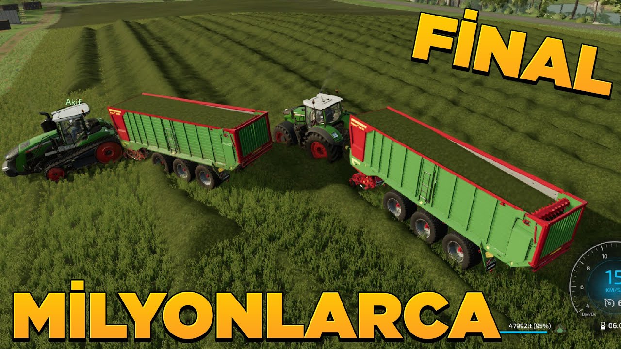 TARLADAKİ BÜTÜN ÇİMLERİ TOPLADIK KAÇ MİLYON ÇIKTI | FARMİNG SİMULATOR 2022 | FS 22 | vadinin sahibi