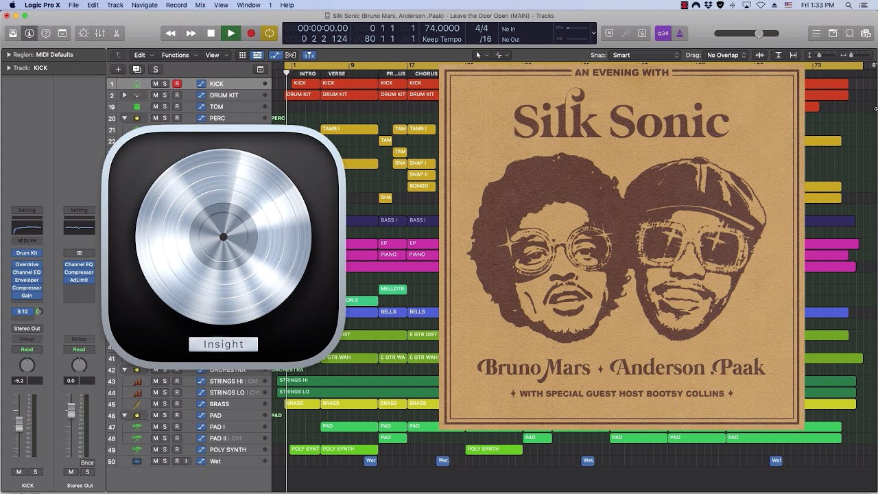 Bruno Mars, Anderson .Paak, Silk Sonic - Leave the Door Open (Logic X remake prod. by Insight)