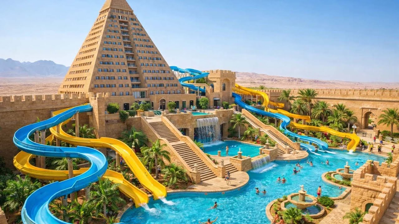 360 Days to Build 6 Amazing Multi-Tier Water Slides Using Only Basic Tools